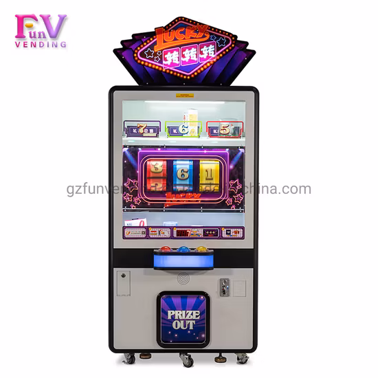 Coin Operated Indoor Lucky 666 Wheel Rolling Skill Get The Prize Arcade Game Machine